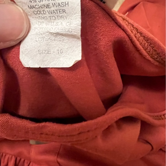 Girls youth burnt orange rust boutique dress - Picture 2 of 3